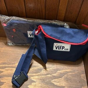 Carnival VIFP Club Navy Fanny Bag with Red Trim (set of two)